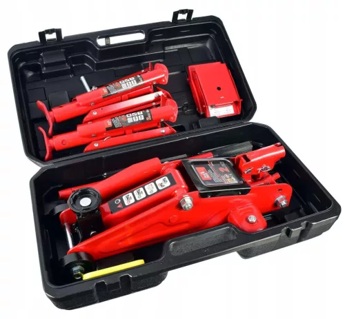 Set Cric Hidraulic – Torin NAGY PIROS 820050, 2 Tone, cu Cutie de Depozitare și Accesorii