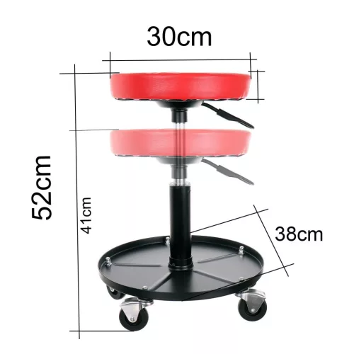Scaun Rotativ de Atelier Big Red TR6100A, Înălțime Reglabilă