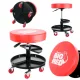 Scaun Atelier Big Red TRH6201J, cu Roți și 2 Compartimente, H max 52 cm