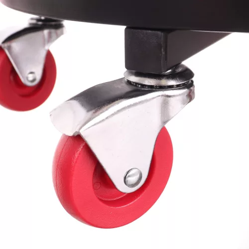 Scaun Atelier Big Red TRH6201J, cu Roți și 2 Compartimente, H max 52 cm