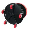 Scaun Atelier Big Red TRH6201J, cu Roți și 2 Compartimente, H max 52 cm