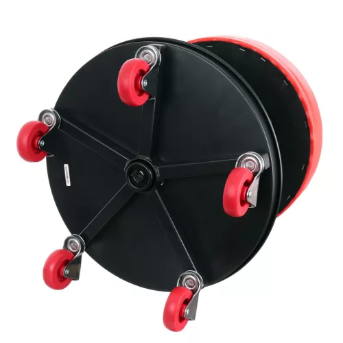 Scaun Atelier Big Red TRH6201J, cu Roți și 2 Compartimente, H max 52 cm