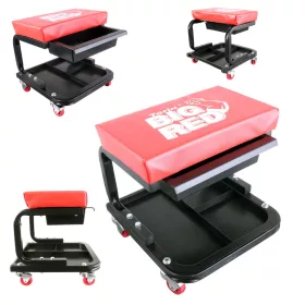   Scaun de Atelier Big Red TR6100C cu Suport Scule, Sertar și Roți