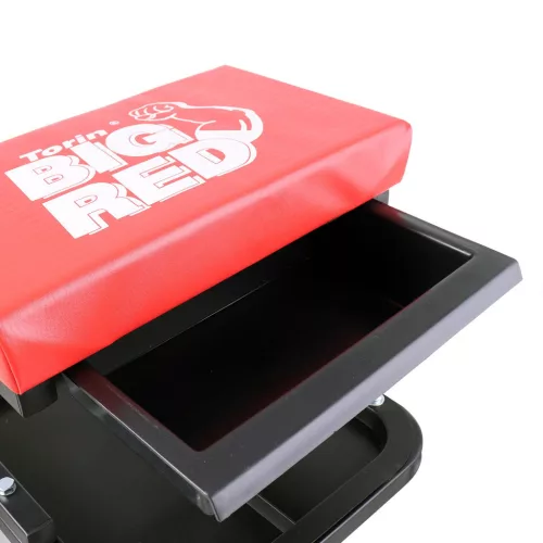 Scaun de Atelier Big Red TR6100C cu Suport Scule, Sertar și Roți