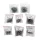 Kit Agrafe Sudură Plastic, 800 buc, Diverse Forme, 0.6/0.8mm