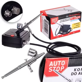   Compresor Aerograf TC-100AK Silențios, Oprire Automată și Presiune Reglabilă