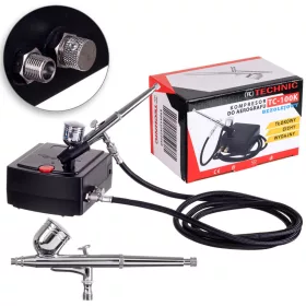 Compresor Silențios MINI TC-100K cu Aerograf 0.3mm, 25PSI