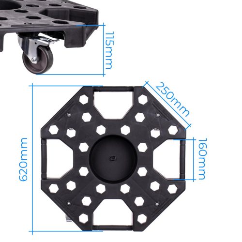 Cărucior Depozitare și Transport Roți Auto, 4 Roți, 150 kg