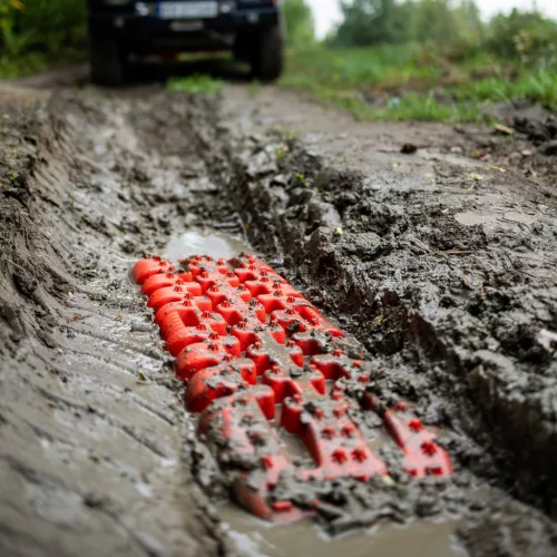Plăci de Tracțiune 4x4 Off-Road, 10T, Roșii, Set 2 bucăți