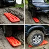 Plăci de Tracțiune 4x4 Off-Road, 10T, Roșii, Set 2 bucăți