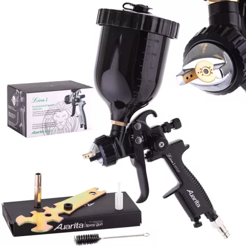 Pistol de Lacuit Auarita LION 1 HVLP 1.4mm Negru