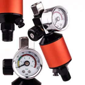   Regulator presiune cu manometru și filtru Sicopro MF-10, 1/4", 0-10 bari