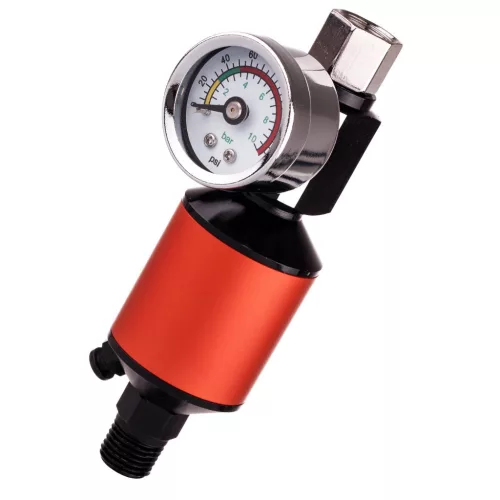 Regulator presiune cu manometru și filtru Sicopro MF-10, 1/4", 0-10 bari