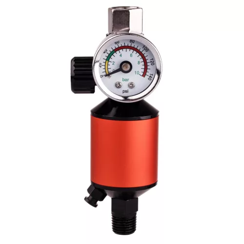 Regulator presiune cu manometru și filtru Sicopro MF-10, 1/4", 0-10 bari