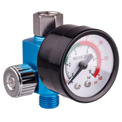 Regulator de presiune SICOPRO Mini pentru pistol de vopsit, 1/4"