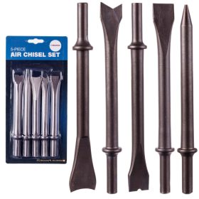   Set Dălți pentru Ciocan Pneumatic, 5 buc, 175 mm, Conexiune Rotundă 10mm