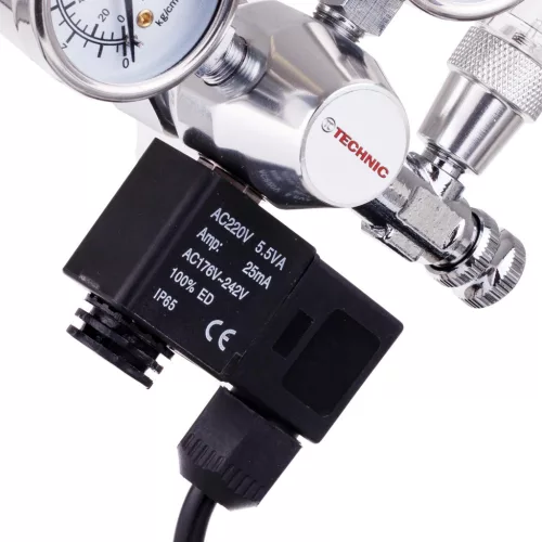 Regulator CO2 Acvariu cu Supapă Magnetică și Contor Bule 230V