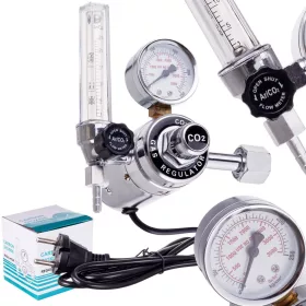   Regulator Gaz CO2/Argon cu Rotametru și Încălzitor, 25 l/min