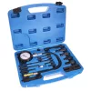Set Compresor și Manometru Motoare Diesel, 17 Piese, 0-70 Bar, Furtun 450mm