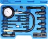 Set Compresor și Manometru Motoare Diesel, 17 Piese, 0-70 Bar, Furtun 450mm