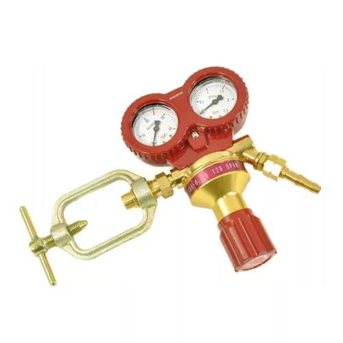Regulator Acetilenă Profesional 5000 l/h, Dublă Supapă, Robust