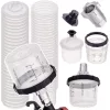 Set 50 Cupe Amestecare Vopsea 200 ml, cu Filtru 125 Micron și Adaptor
