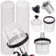 Set 50 Cupe Amestecare Vopsea 200 ml, cu Filtru 125 Micron și Adaptor