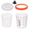 Set 50 Pahare Amestec Vopsea de Unică Folosință, 650 ml cu Filtre 125 μm
