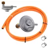 Regulator Presiune Propan-Butan Turistic 37 mbar, Adaptor 3/8" și Furtun 2m