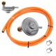 Regulator Presiune Propan-Butan Turistic 37 mbar, Adaptor 3/8" și Furtun 2m