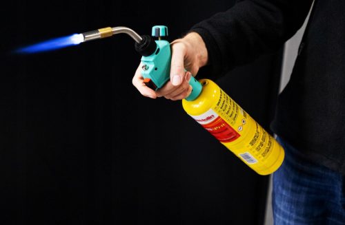 Arzător Gaz MAPP Turbo profesional 1900°C cu 2 butelii Castolin