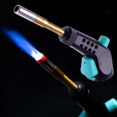 Arzător Gaz MAPP/Propan cu Aprindere Piezo și 2 Duze, Cartuș Inclus