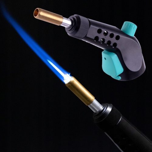 Arzător Gaz MAPP/Propan cu Aprindere Piezo și 2 Duze, Cartuș Inclus