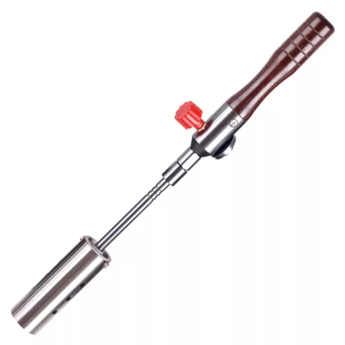 Set arzător cu gaz demontabil cu mâner din lemn, husă și 2 cartușe EliCo 220g