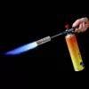 Arzător Profesional Gaz cu Mâner de Lemn, Butelie 500g, Conexiune 7/16"