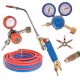 Set Pistolet de Lipit cu Gaz, Furtun 5m, Reductoare și Duze
