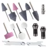 Set Polizor Pneumatic Drept cu Accesorii, 6/3 mm