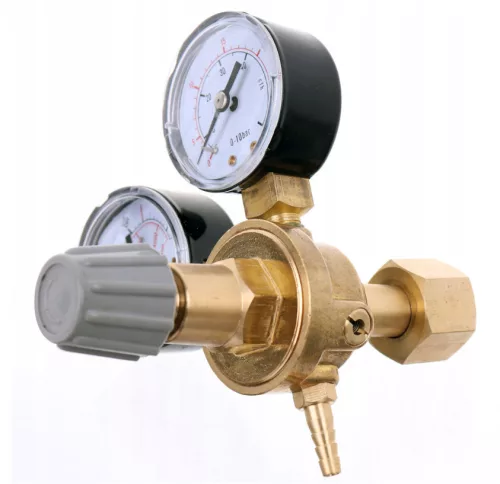 Reductor CO2 și Argon cu 2 Manometre și Conector FI 6,3mm