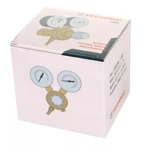 Reductor CO2 și Argon cu 2 Manometre și Conector FI 6,3mm