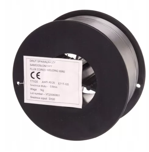 Sârmă de sudură autoprotejată 0,8mm T71GS, bobină 1kg