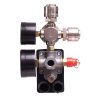 Comutator presiune compresor, manometru dublu, conector rapid, 230V