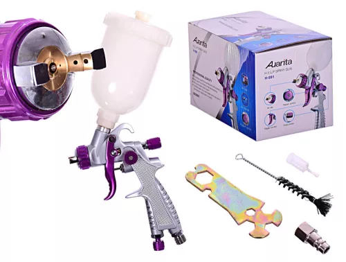 Pistol de Pulverizare HVLP AUARITA Mini H-891, duză 0,8 mm, rezervor 250 ml