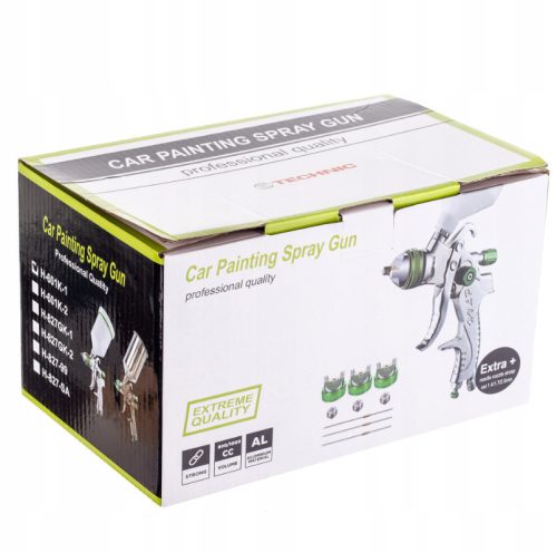 Pistol de Pulverizare Vopsea HVLP, 4 Duze (1.4-2.5 mm), 600 ml