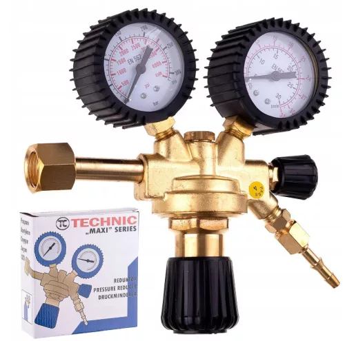 Regulator de Presiune Argon/CO2 Technic 28580, G1/4, Sudură TIG/MIG/MAG
