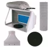 Cabină de Pictură Portabilă cu Iluminare LED, Ventilator Dublu și Platformă Rotativă