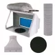 Cabină de Pictură Portabilă cu Iluminare LED, Ventilator Dublu și Platformă Rotativă