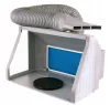 Cabină de Pictură Portabilă cu Iluminare LED, Ventilator Dublu și Platformă Rotativă
