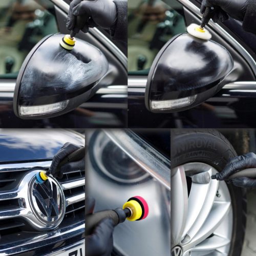 Set Polizare și Detaliere Auto, 24 Piese, pentru Zone Dificile