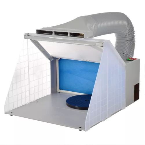 Mini Cabina Vopsire Portabila cu LED si Ventilator, 4 m³/min