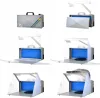 Mini Cabina Vopsire Portabila cu LED si Ventilator, 4 m³/min
